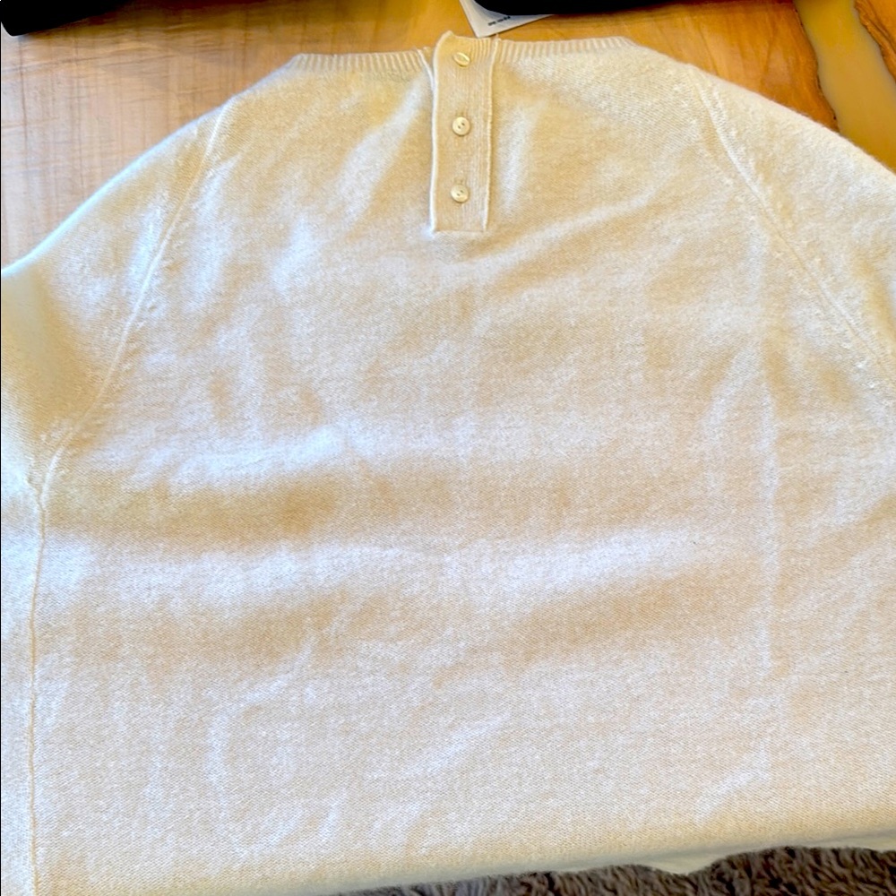 Cream Button-Up Sweater